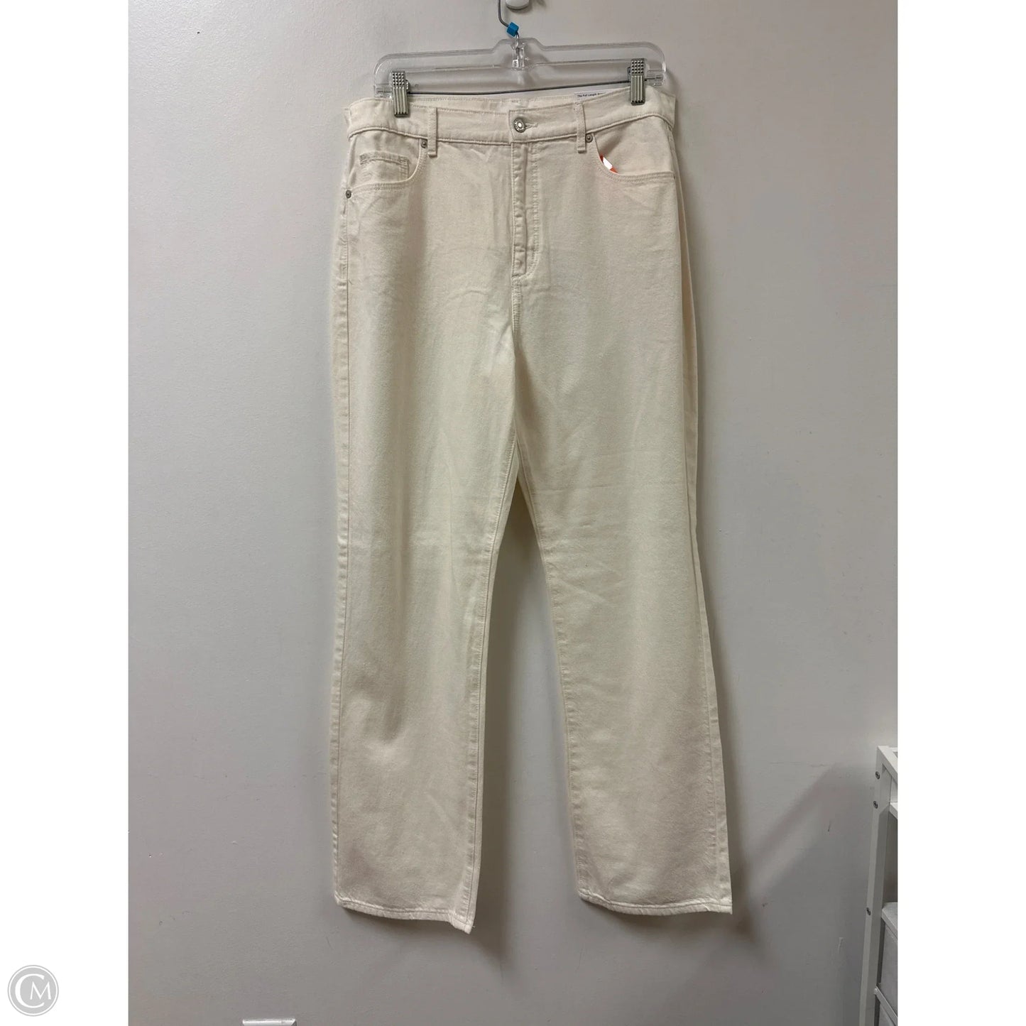 Jeans Straight By Loft In Cream, Size: 10