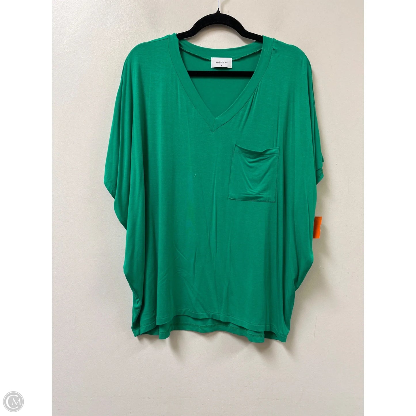 Top Short Sleeve By Adrienne In Green, Size: S