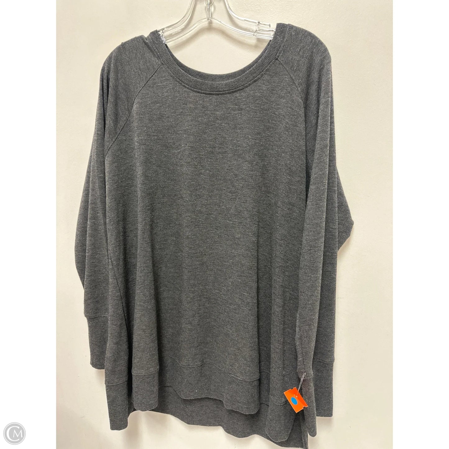 Athletic Sweatshirt Crewneck By Rbx In Grey, Size: 1x