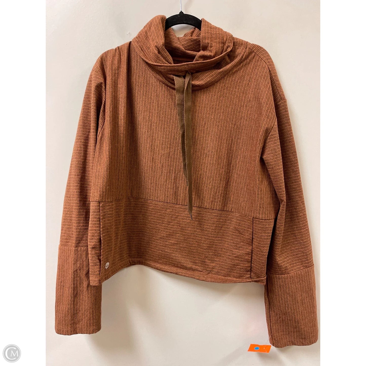 Athletic Sweatshirt Collar By Senita In Orange, Size: L