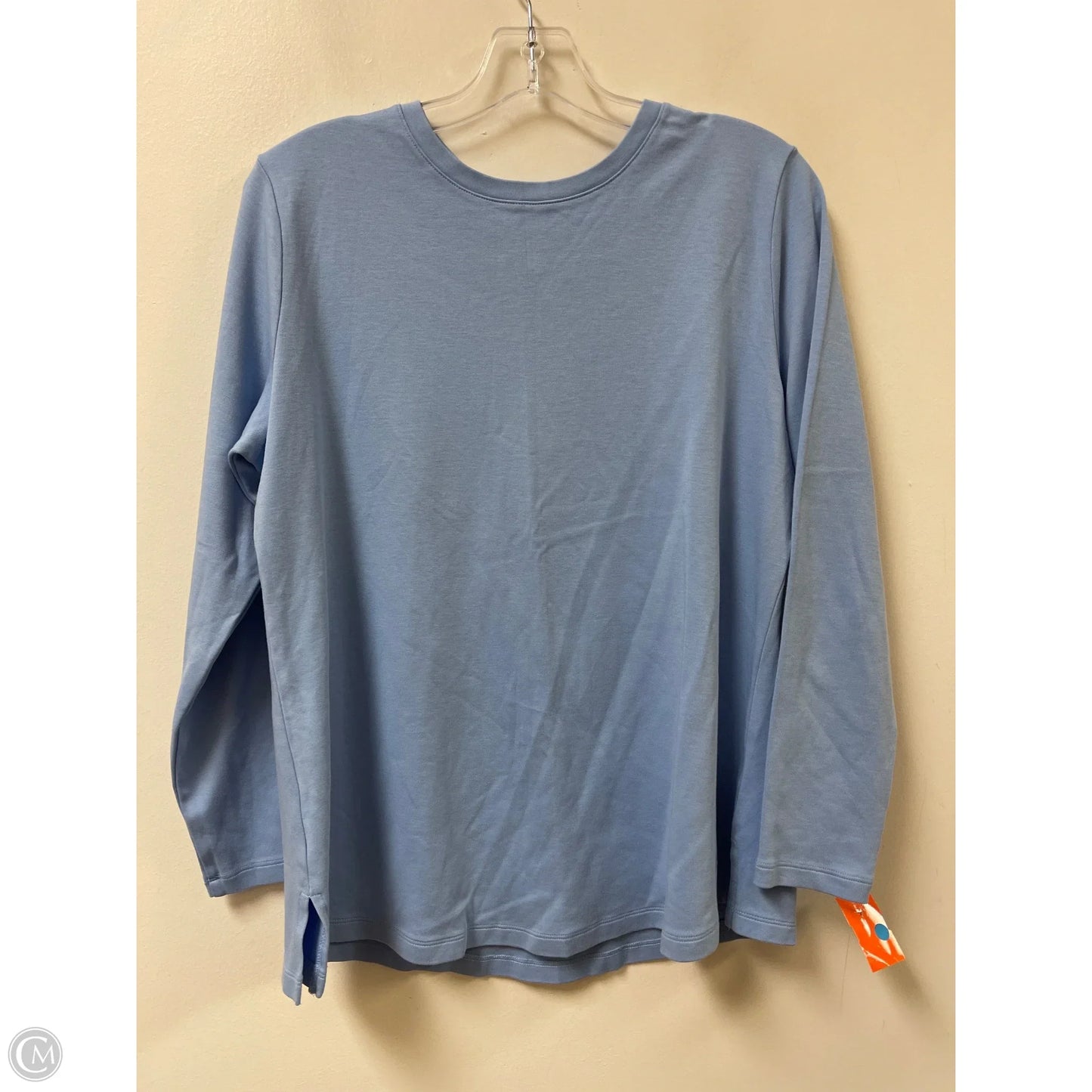 Top Long Sleeve By Isaac Mizrahi Live Qvc In Blue, Size: L