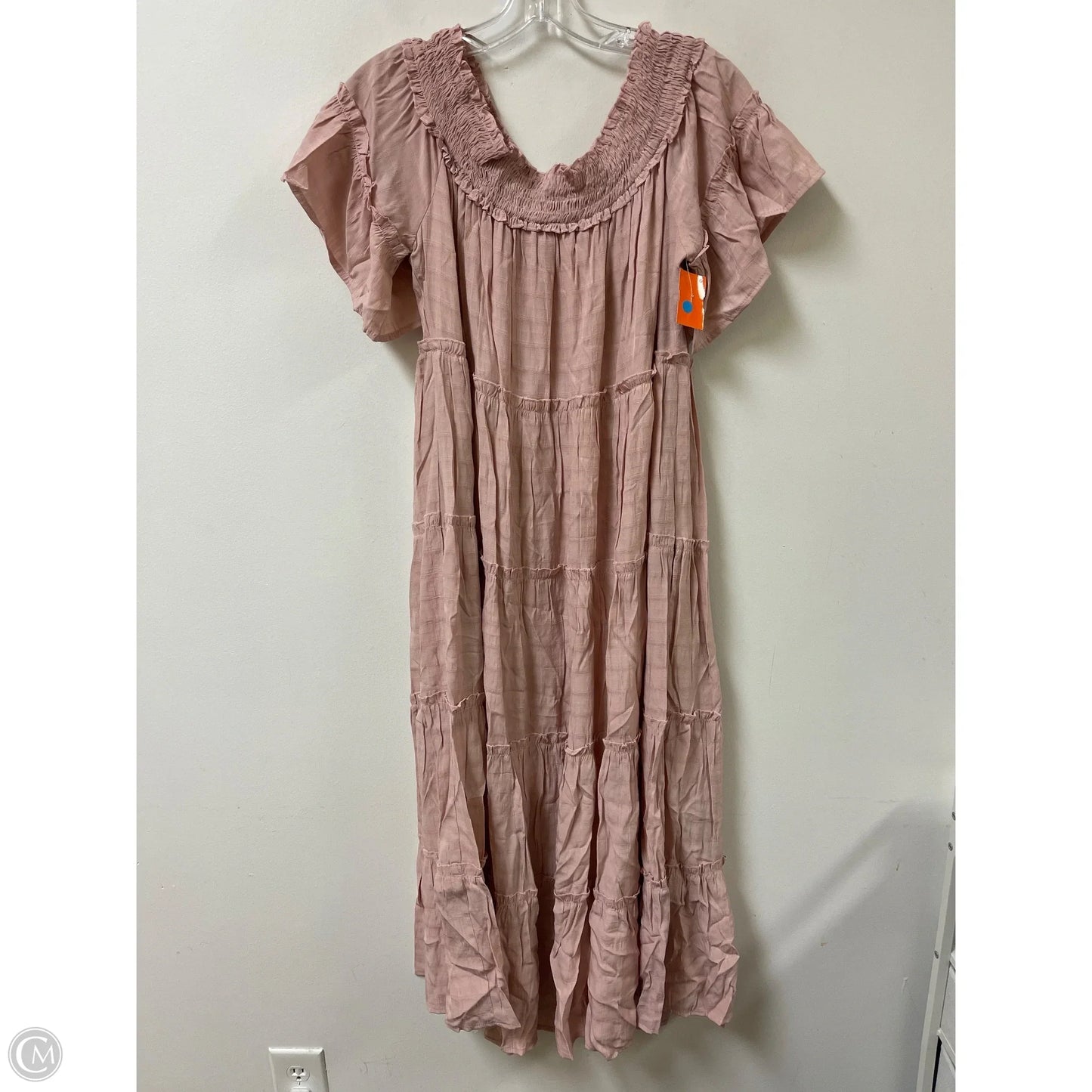 Dress Casual Midi By Entro In Pink, Size: L