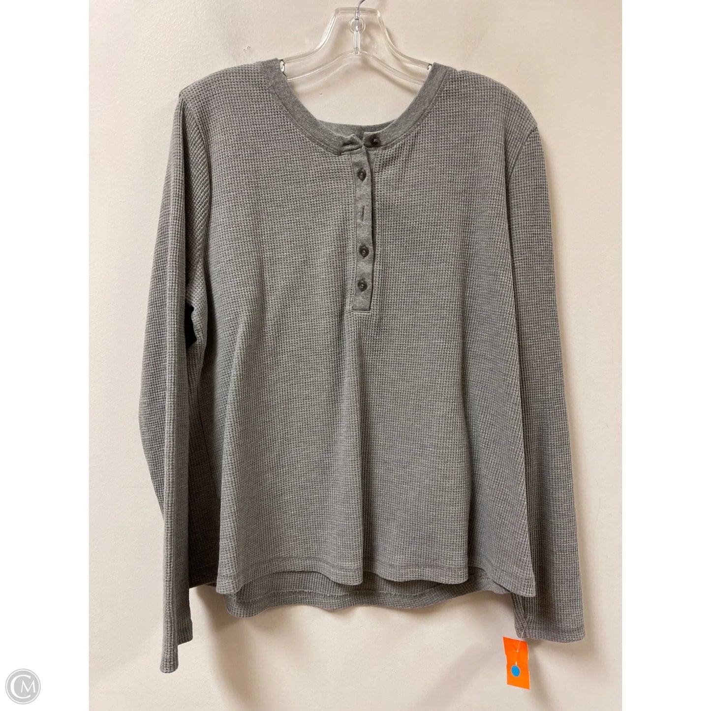 Top Long Sleeve By Eddie Bauer In Grey, Size: 2x