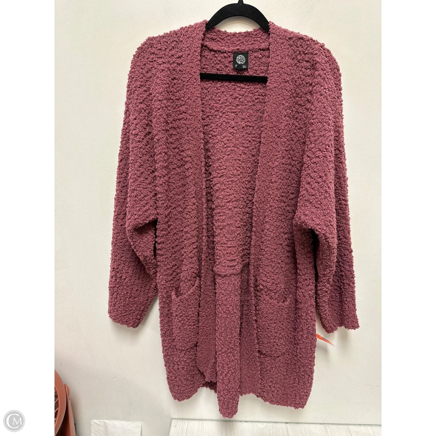 Sweater Cardigan By Bobeau In Pink, Size: L