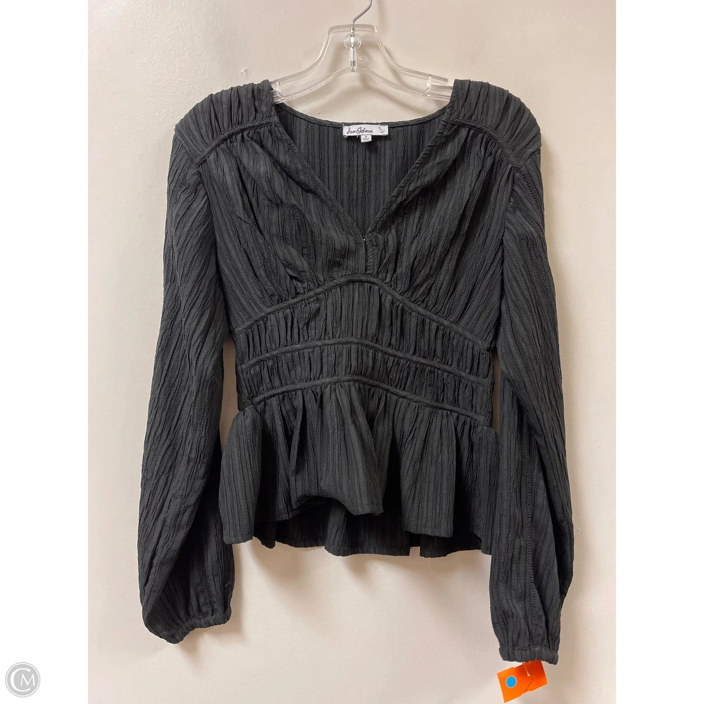 Top Long Sleeve By Sam Edelman In Black, Size: S