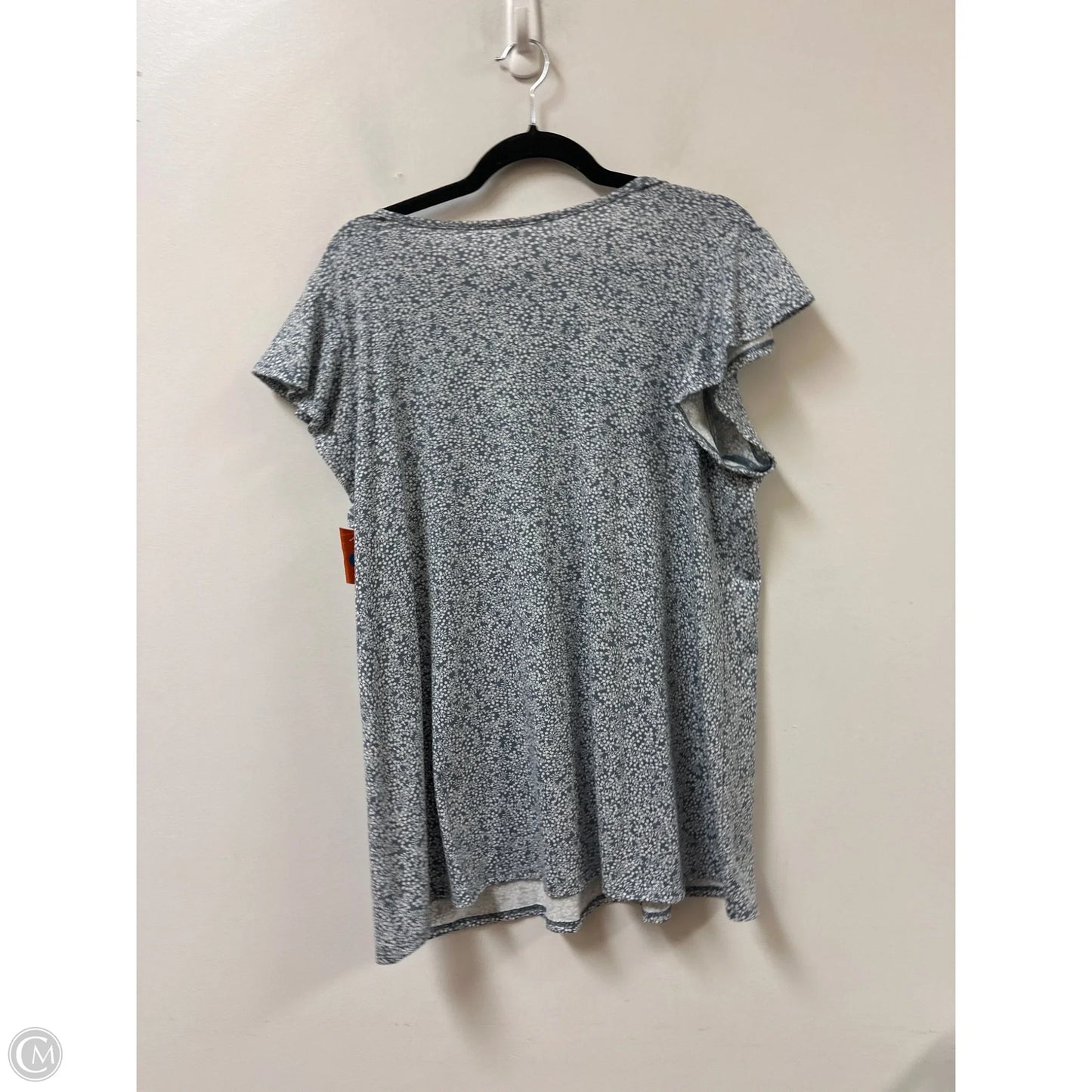 Top Short Sleeve By Honeyme In Blue, Size: L