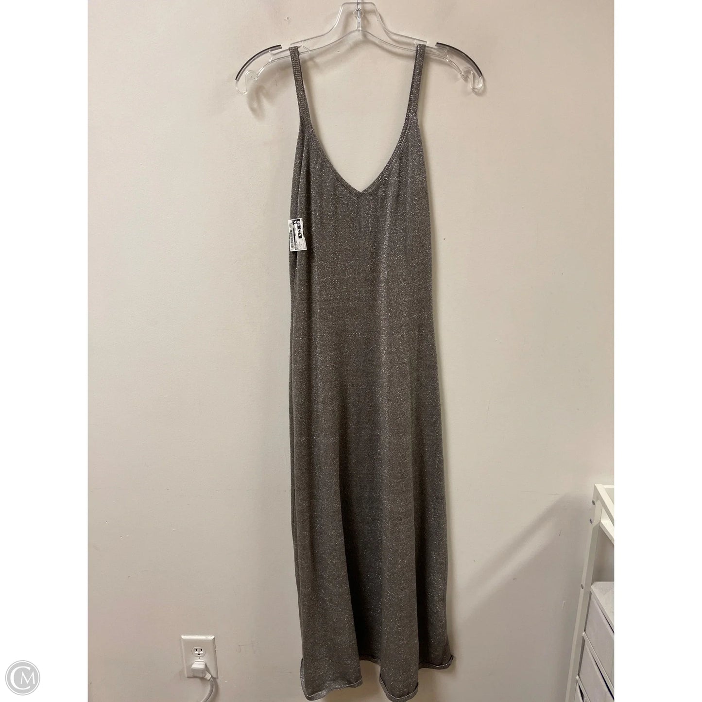 Dress Party Long By Taylor In Silver, Size: S