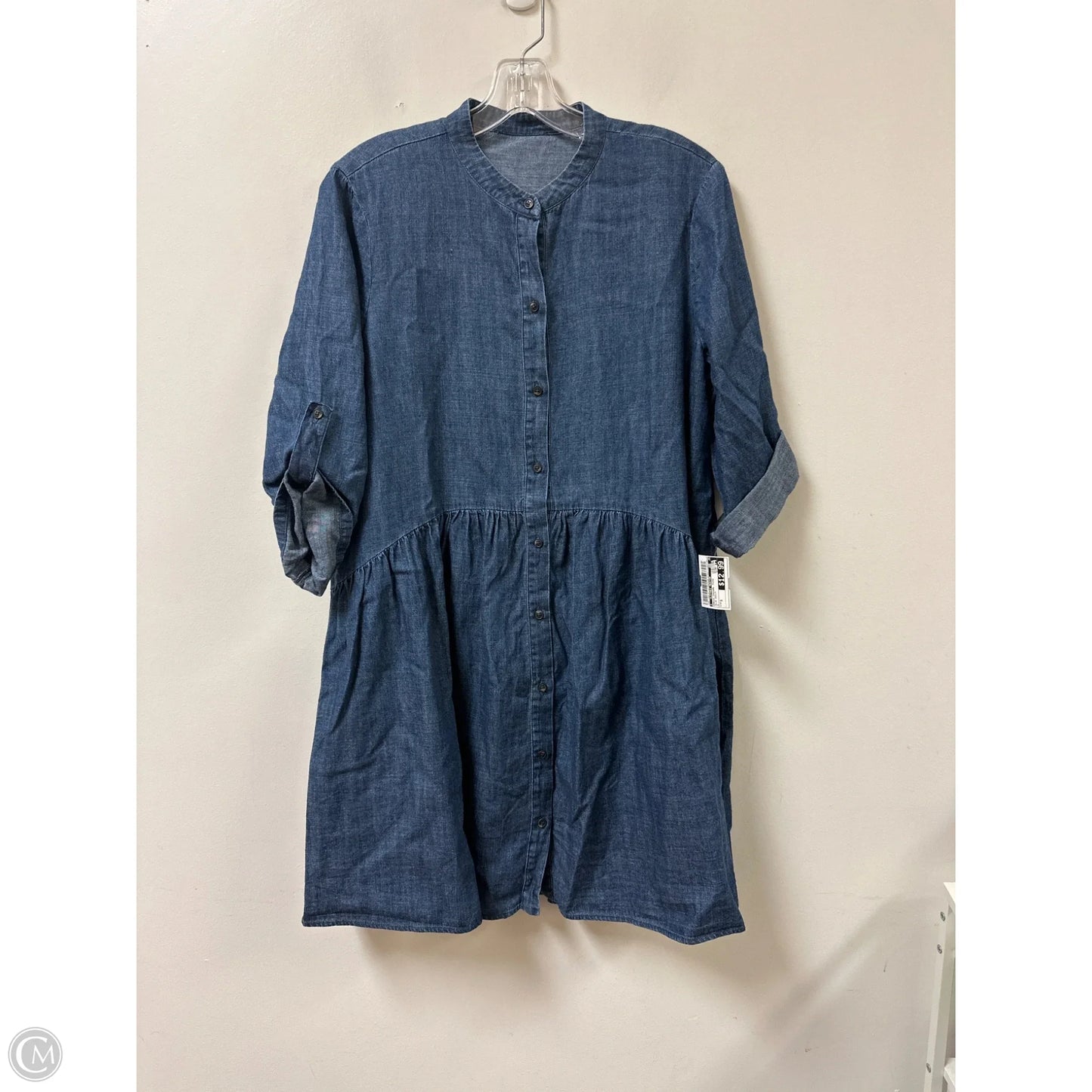 Dress Casual Midi By Clothes Mentor In Blue Denim, Size: S
