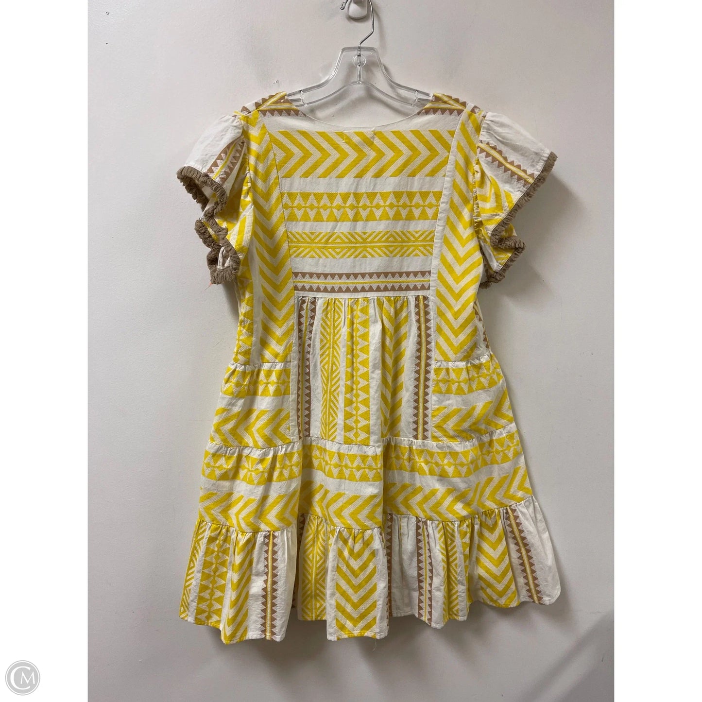 Dress Casual Short By Thml In Yellow, Size: M