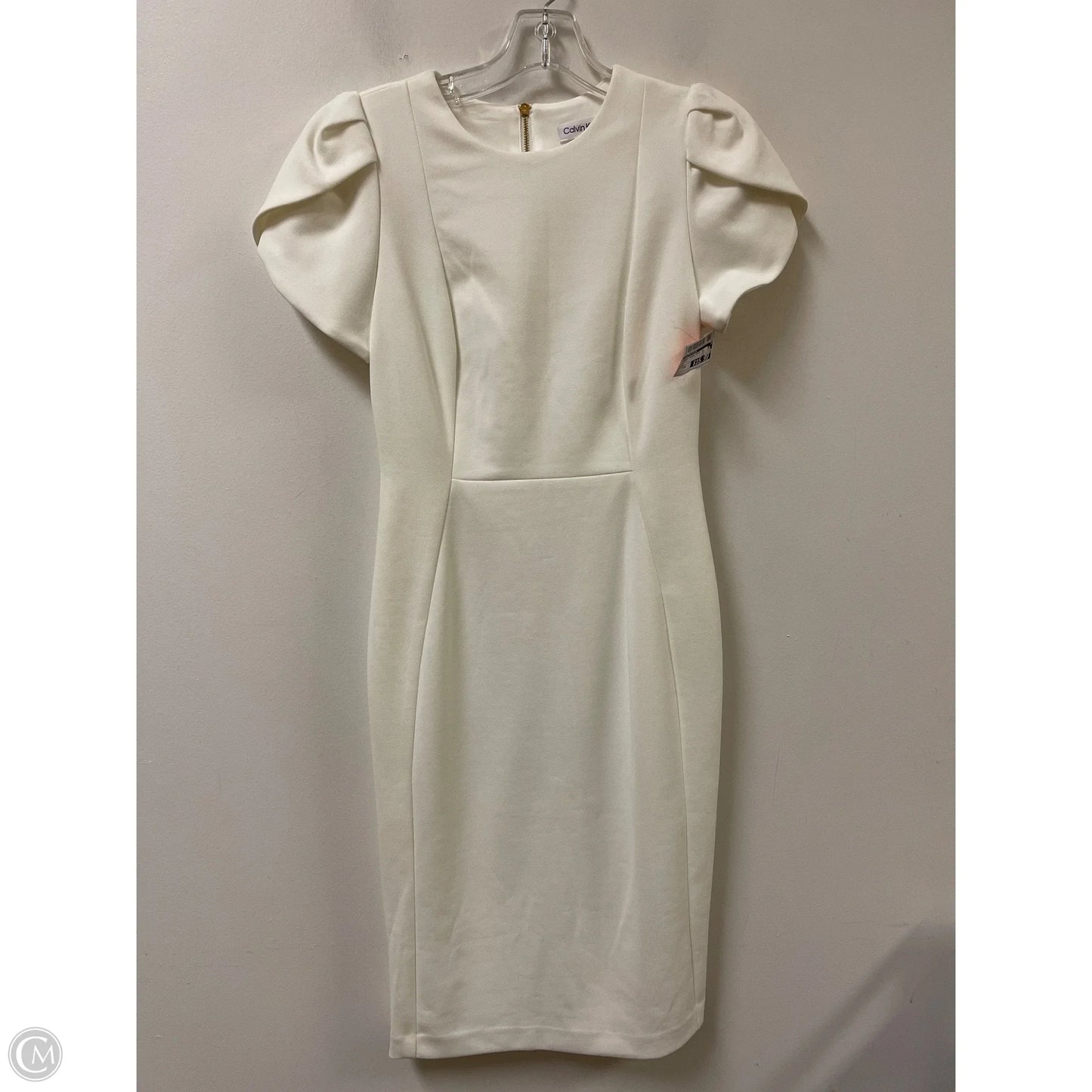 Dress Casual Midi By Calvin Klein In White, Size: Xs