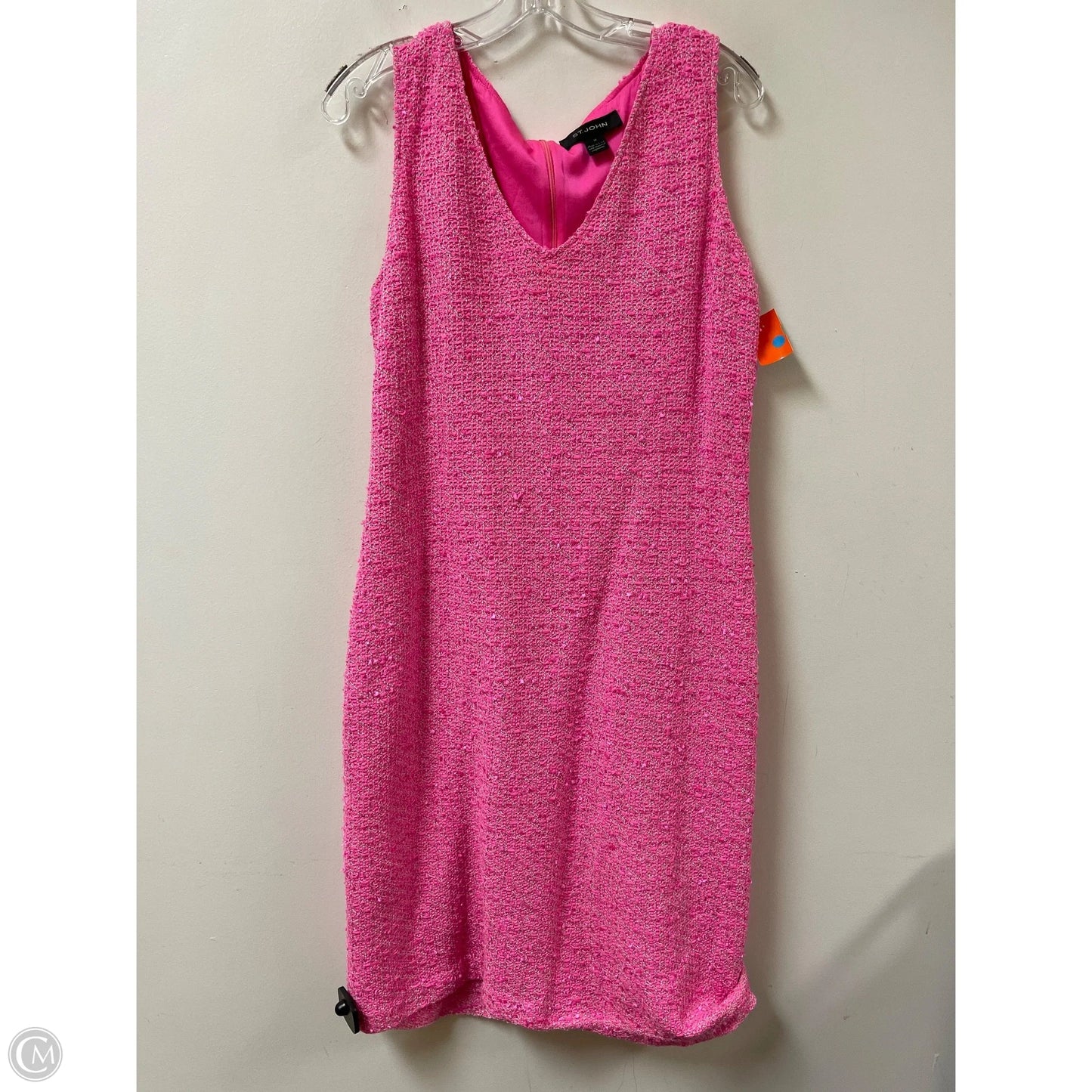 Dress Casual Midi By St. John In Pink, Size: Xl