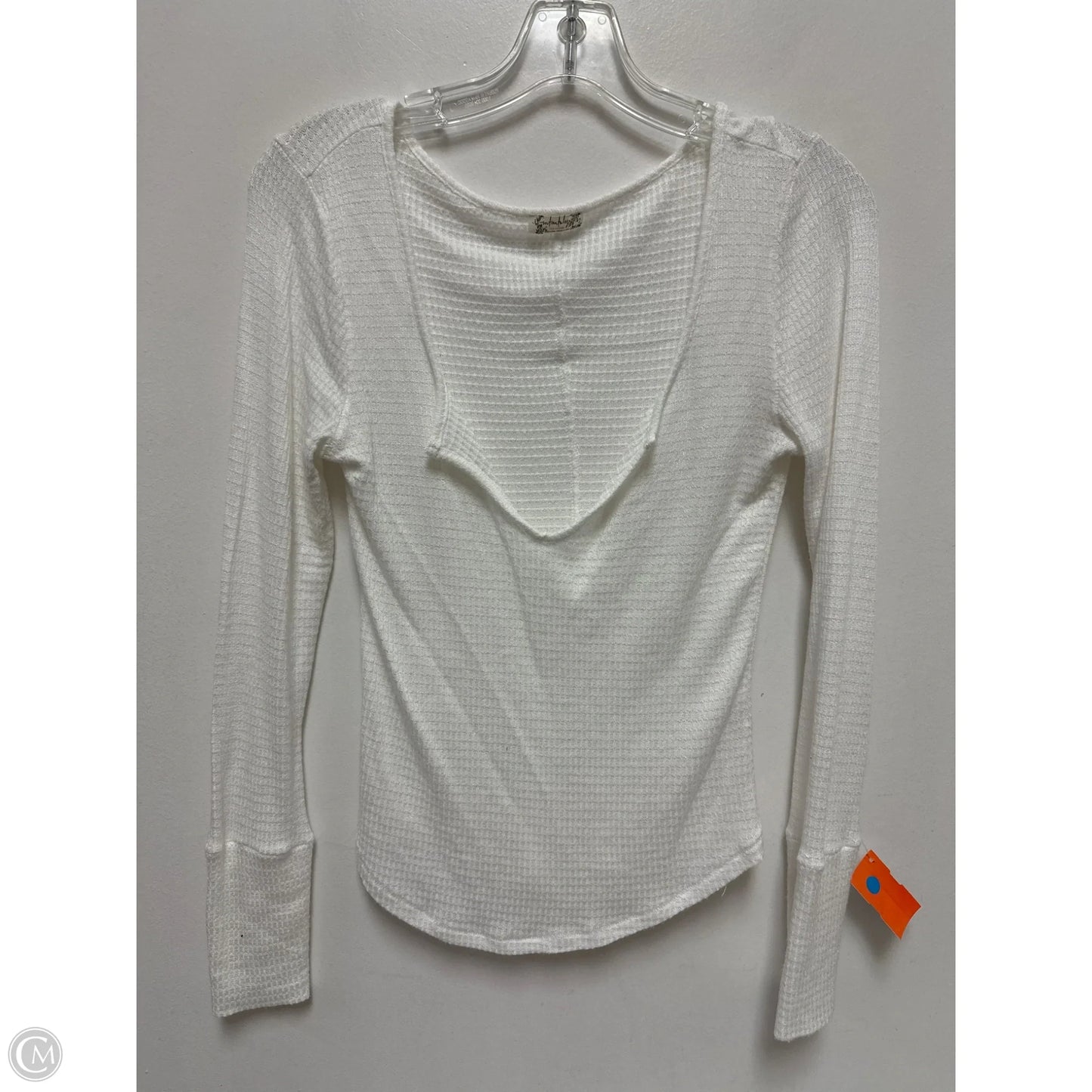 Top Long Sleeve By Free People In White, Size: M