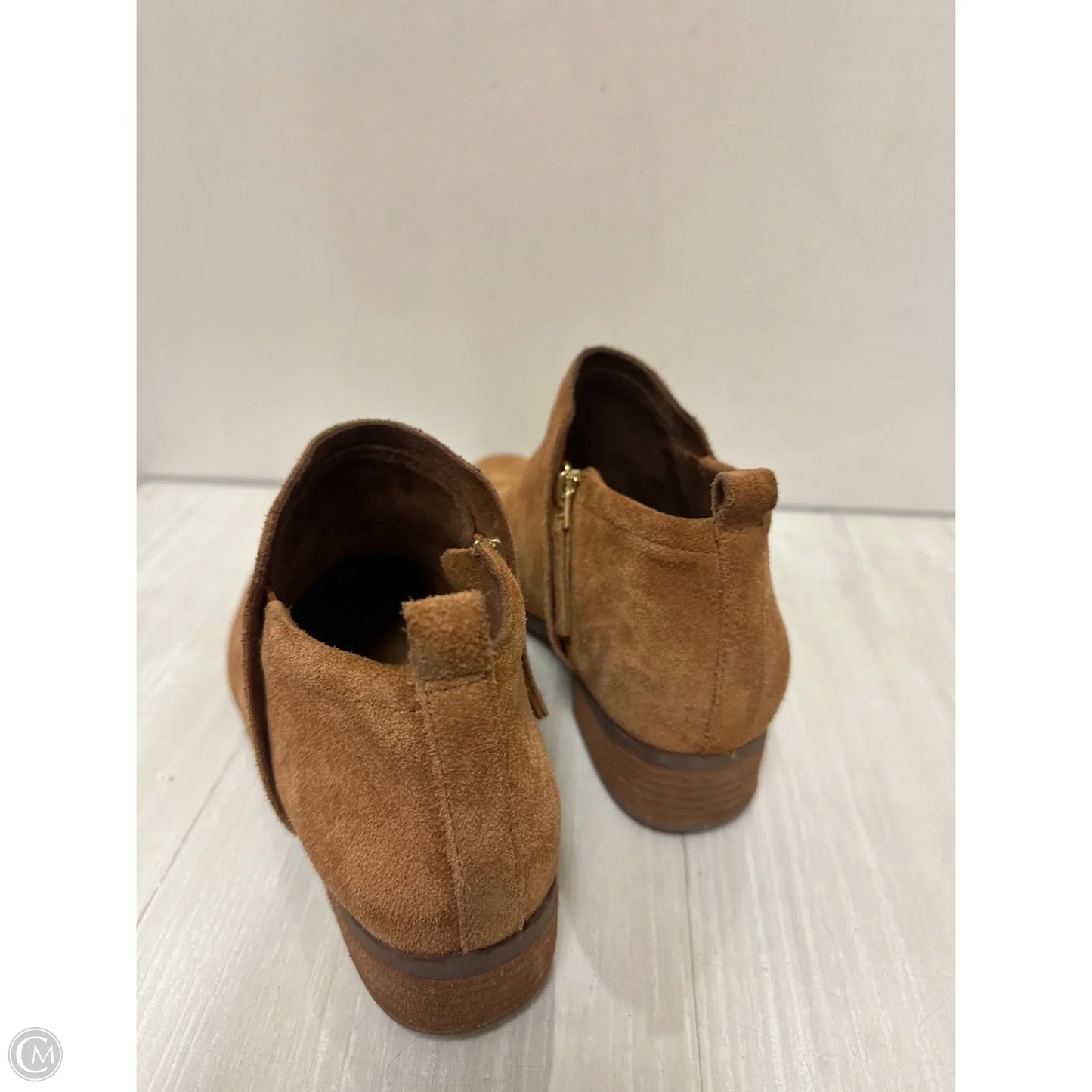 Boots Ankle Heels By Toms In Brown, Size: 8