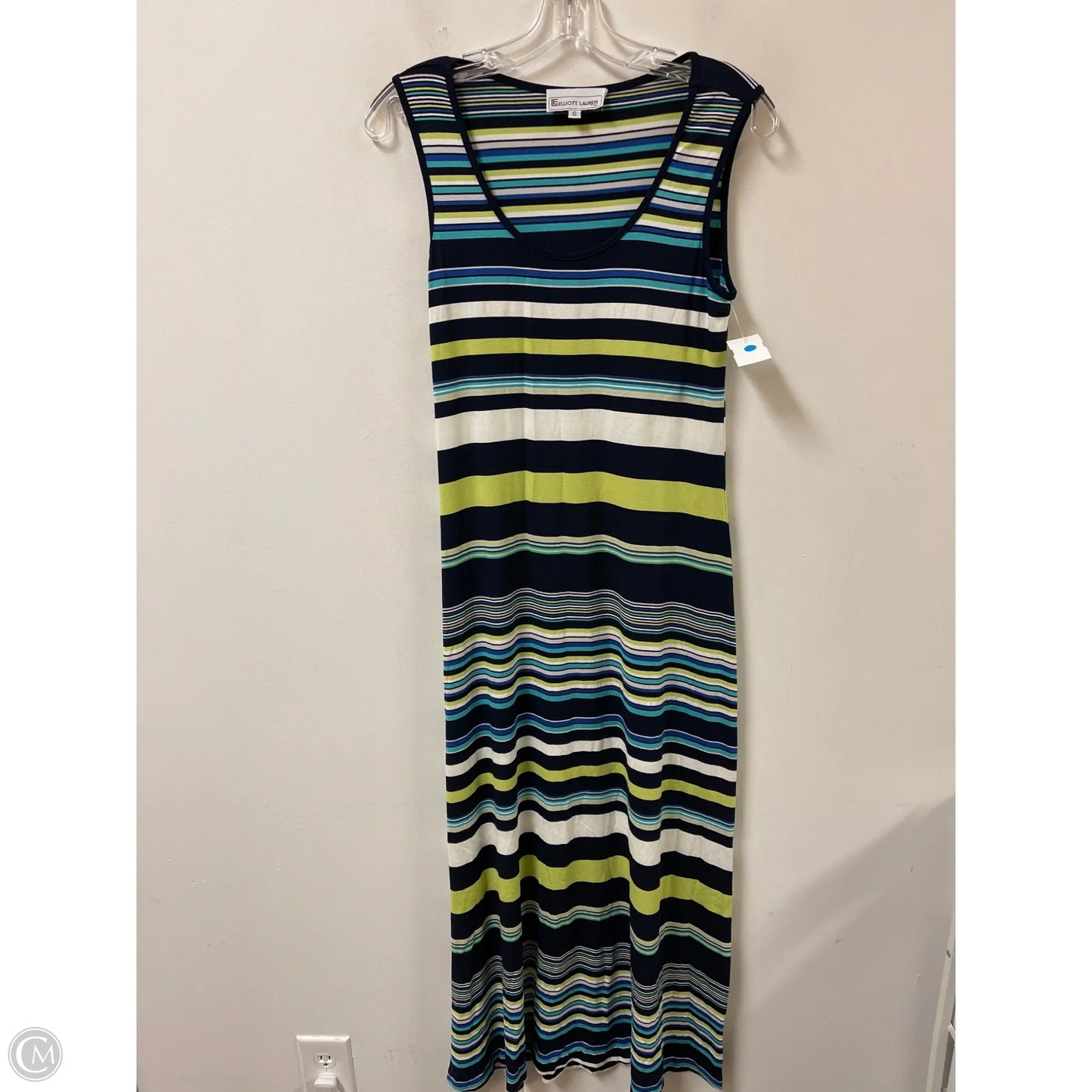 Dress Casual Maxi By Elliott Lauren In Blue & Green, Size: S