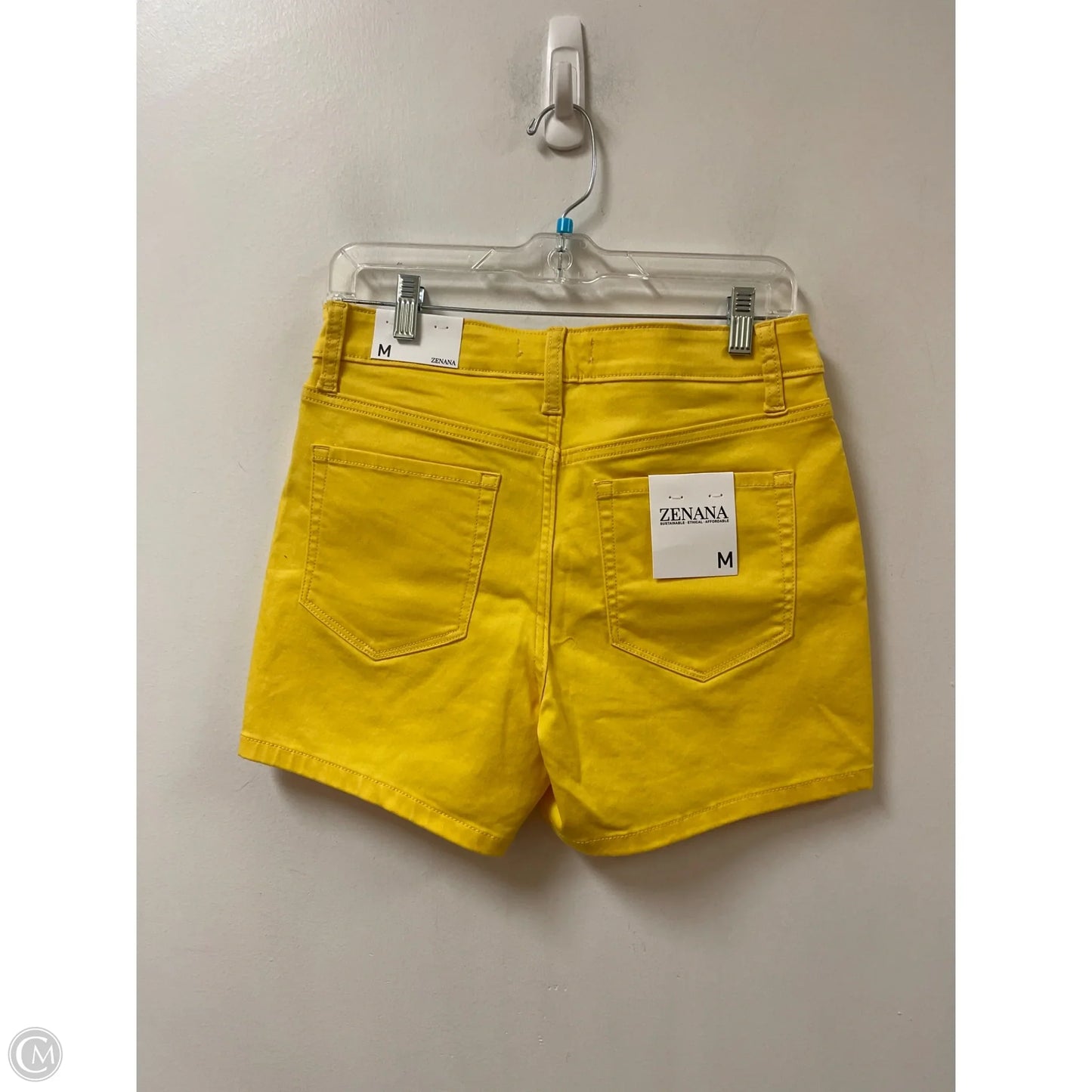Shorts By Zenana In Yellow, Size: 10