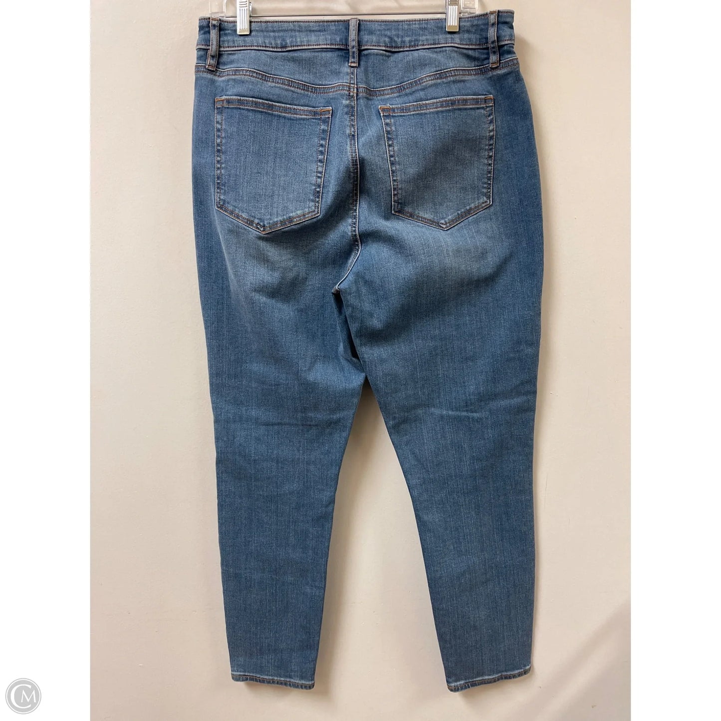 Jeans Skinny By Loft In Blue Denim, Size: 12