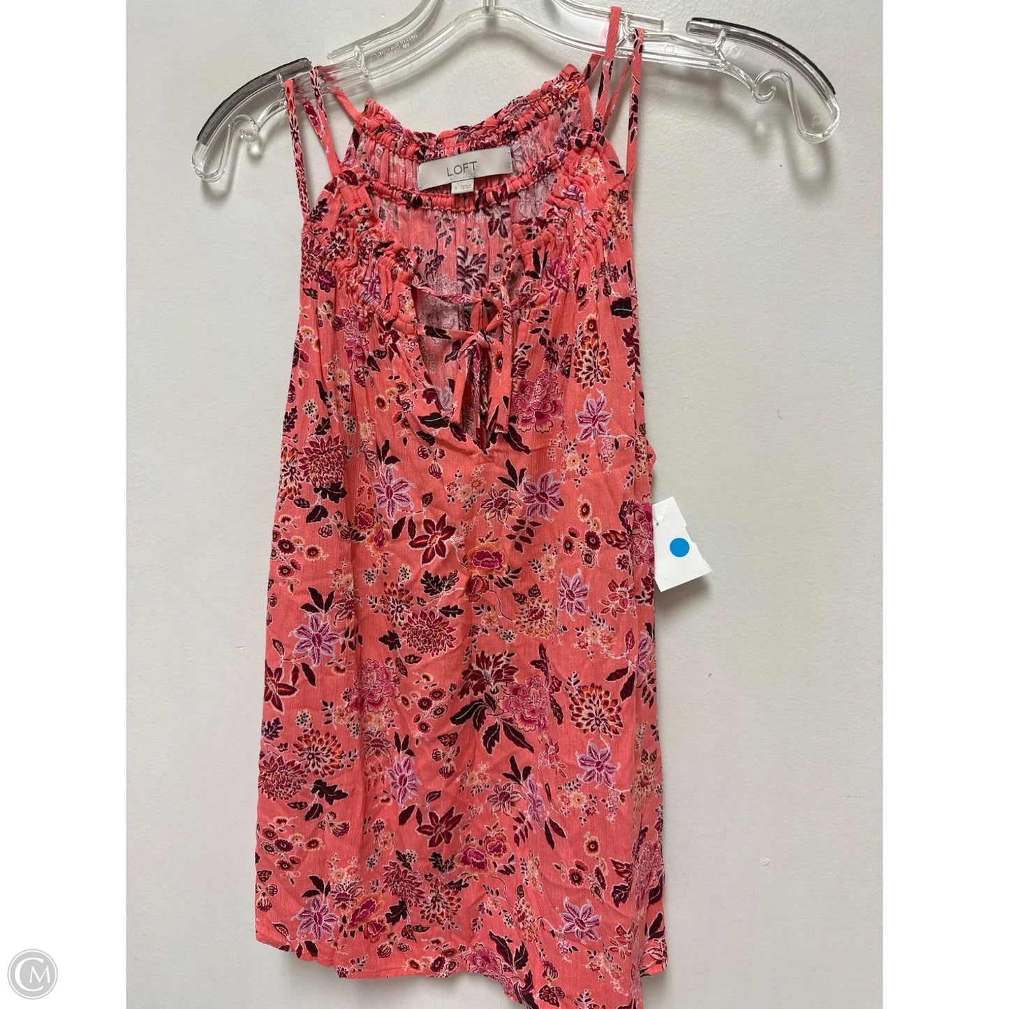 Top Sleeveless By Loft In Pink, Size: S