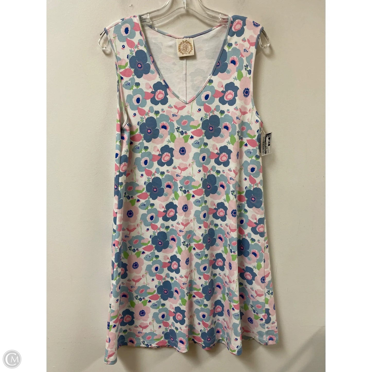 Dress Casual Midi By Clothes Mentor In Floral Print, Size: L