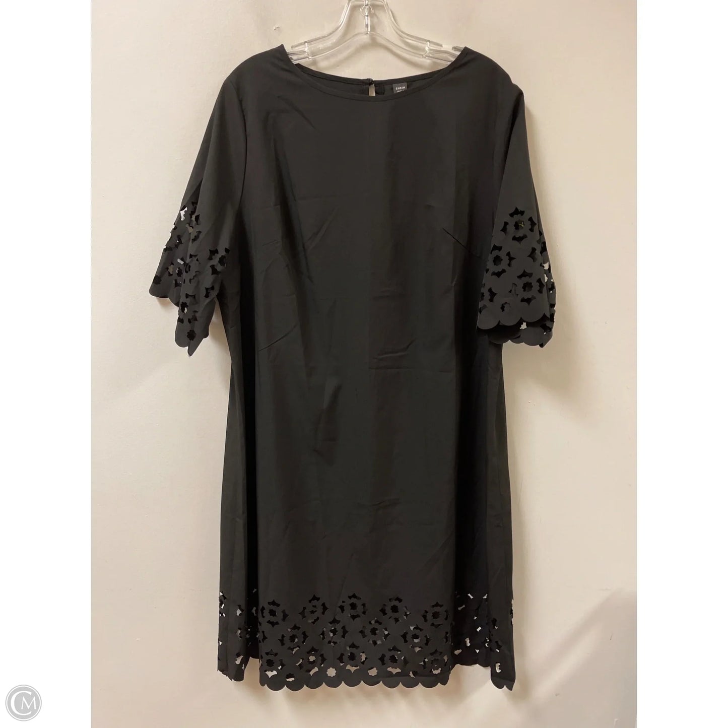Dress Casual Midi By Shein In Black, Size: 2x