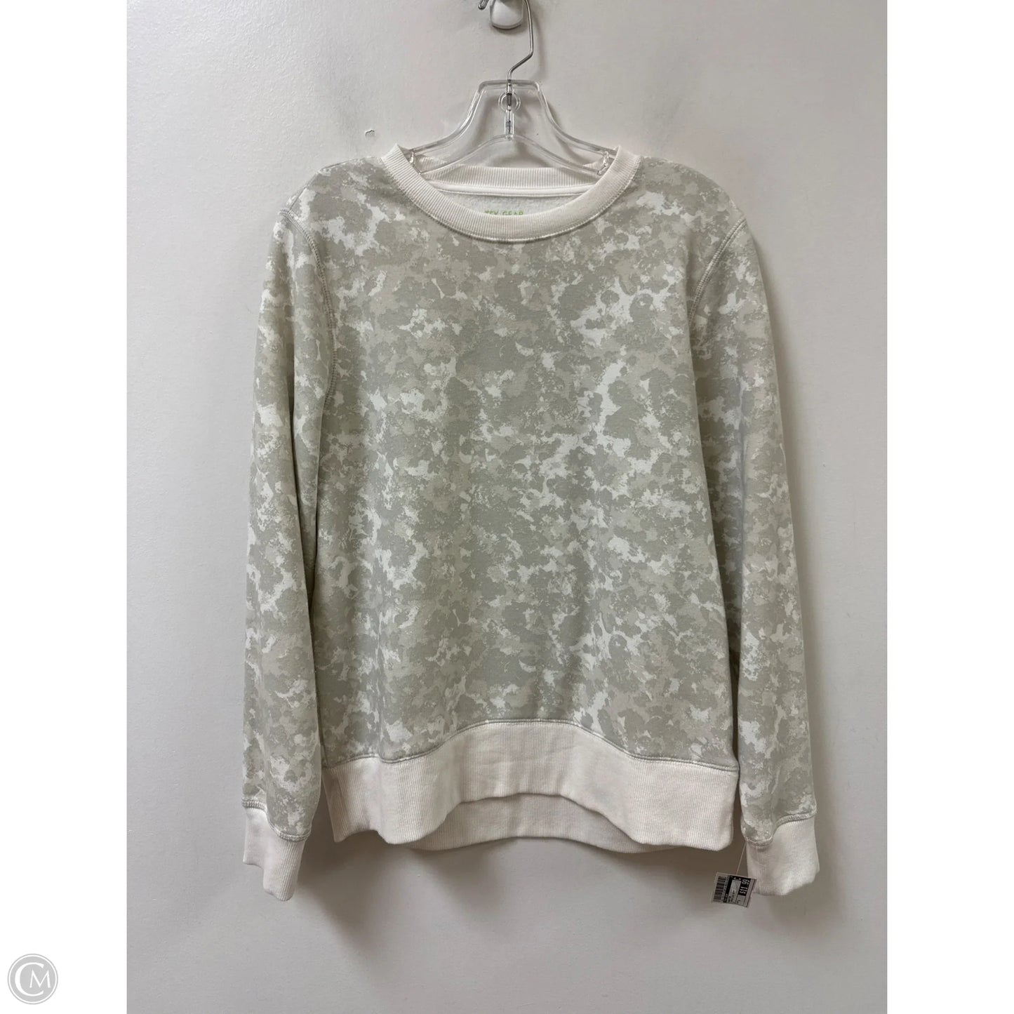Sweater By Tek Gear In Camouflage Print, Size: S