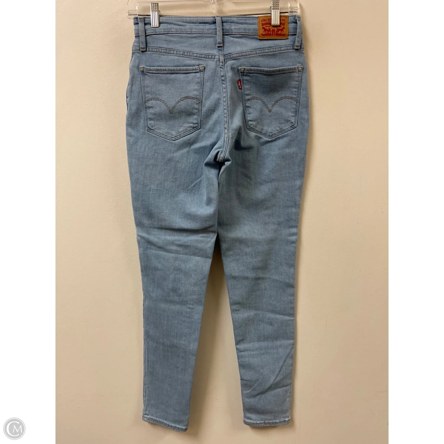 Jeans Skinny By Levis In Blue Denim, Size: 4