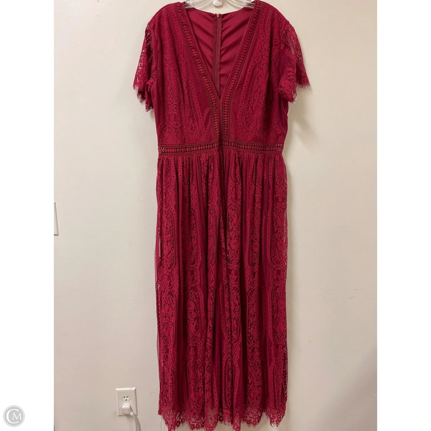 Dress Casual Maxi By Clothes Mentor In Red, Size: 2x
