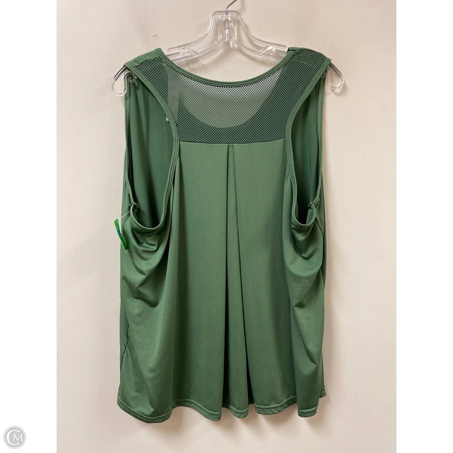 Athletic Tank Top By Clothes Mentor In Green, Size: 1x