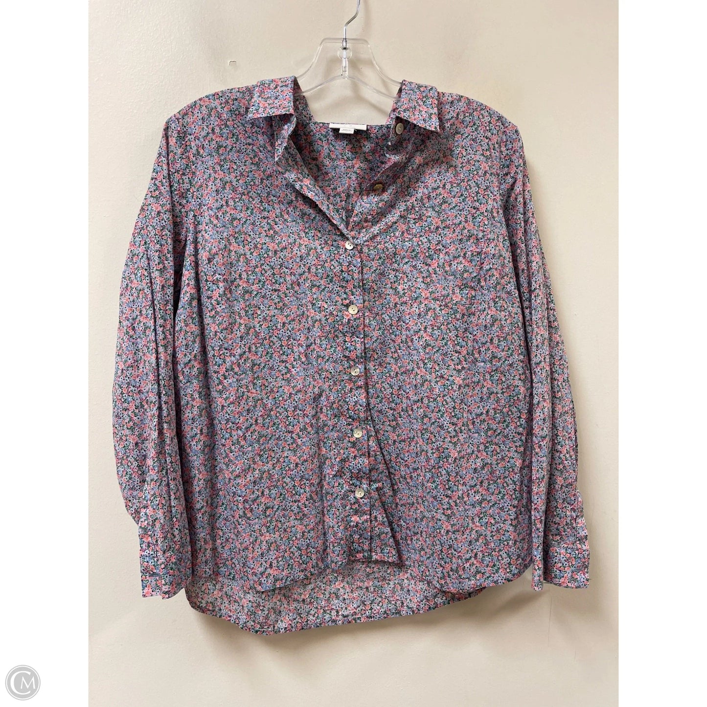 Blouse Long Sleeve By J. Jill In Floral Print, Size: S