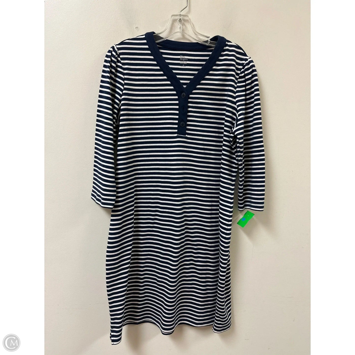 Dress Casual Midi By Kim Rogers In Navy, Size: M
