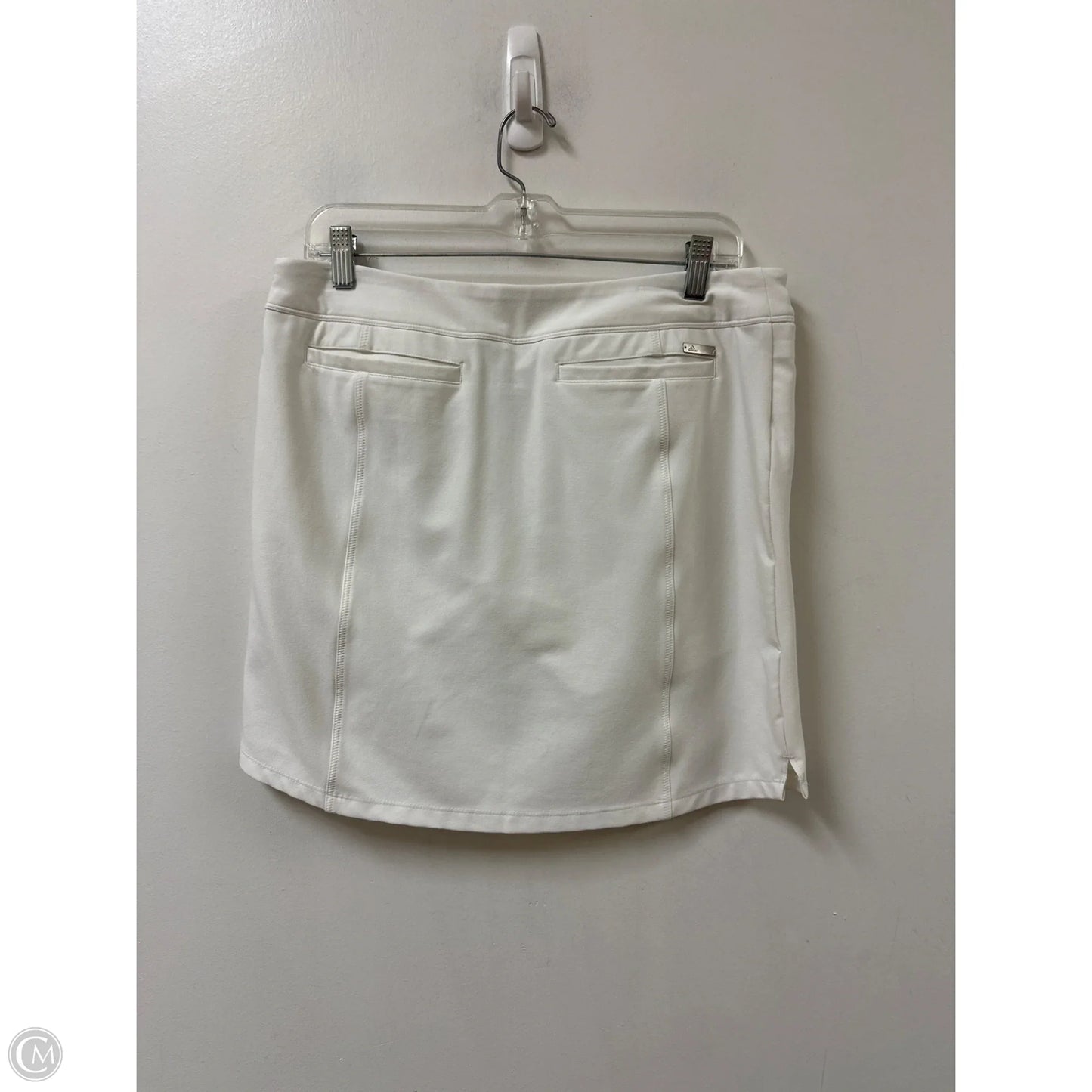 Athletic Skort By Adidas In White, Size: 10