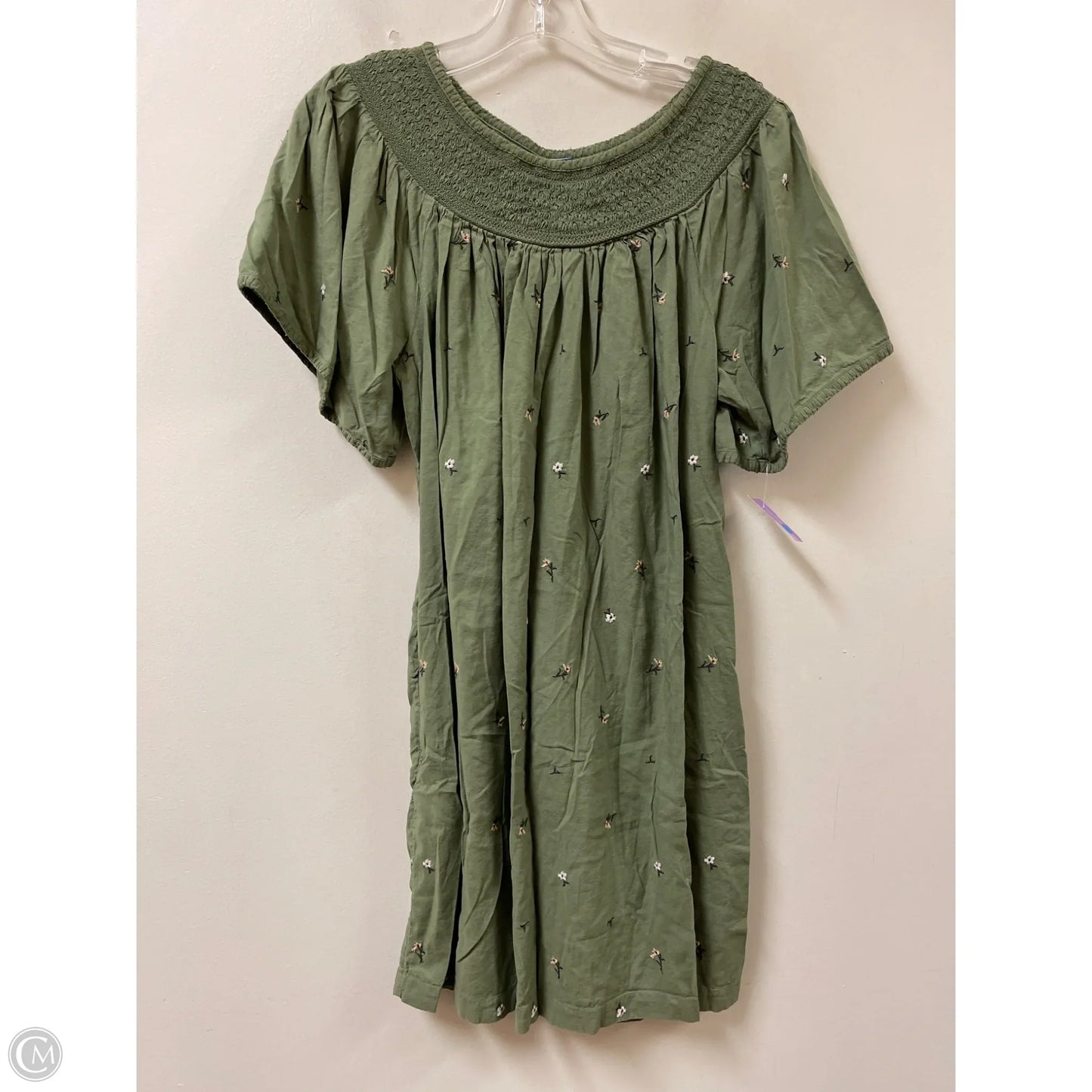 Dress Casual Midi By Old Navy In Green, Size: L