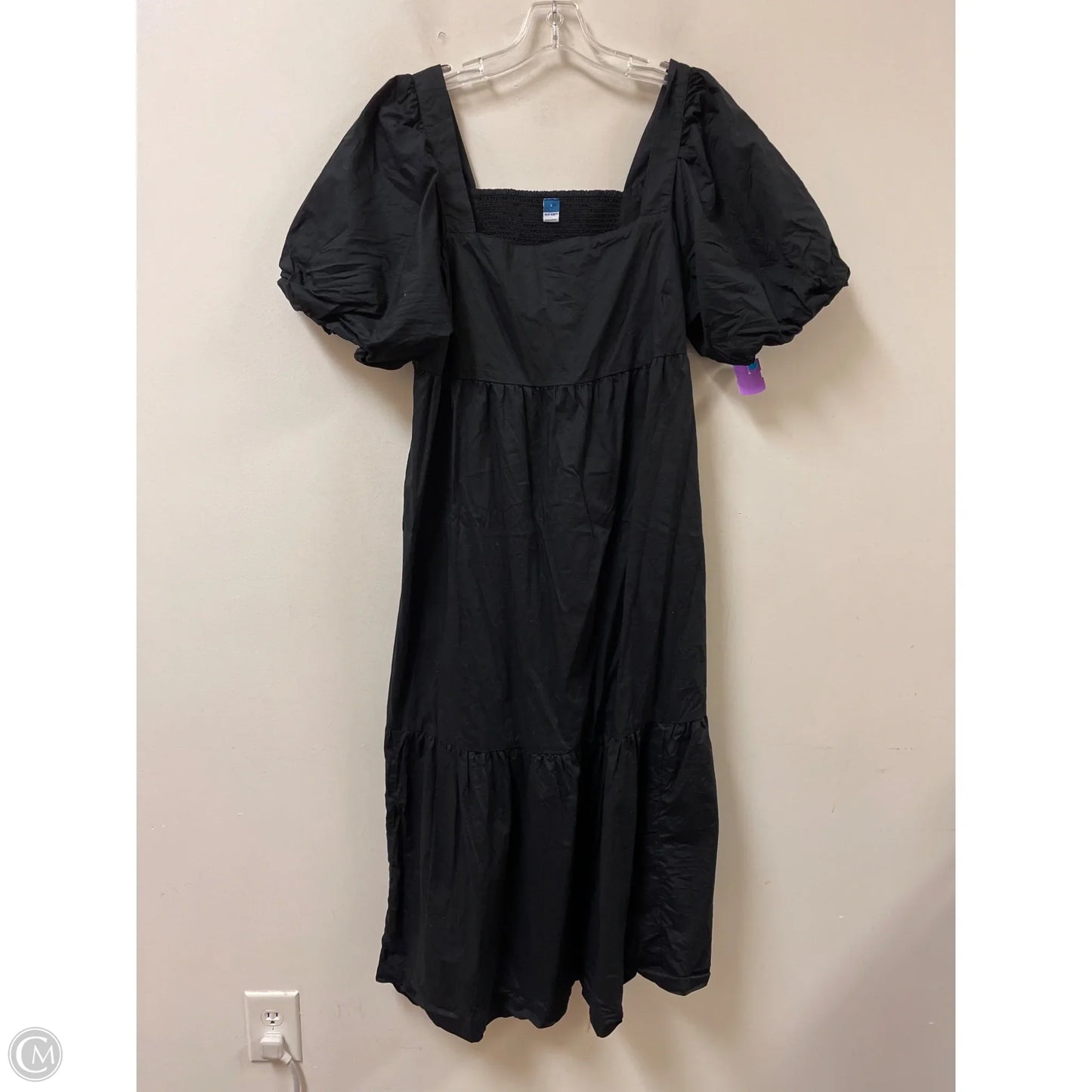 Dress Casual Maxi By Old Navy In Black, Size: L
