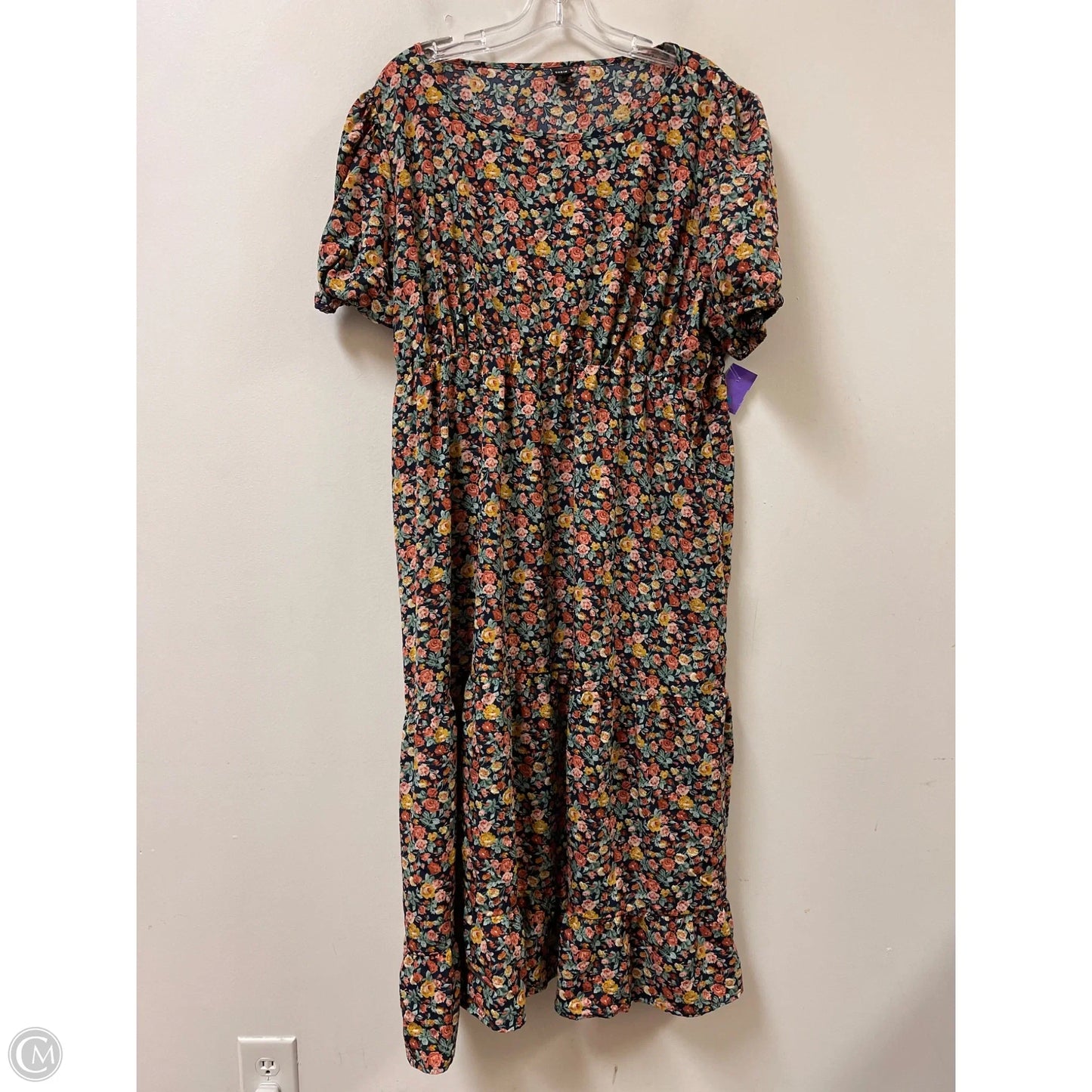 Dress Casual Maxi By Shein In Floral Print, Size: 3x