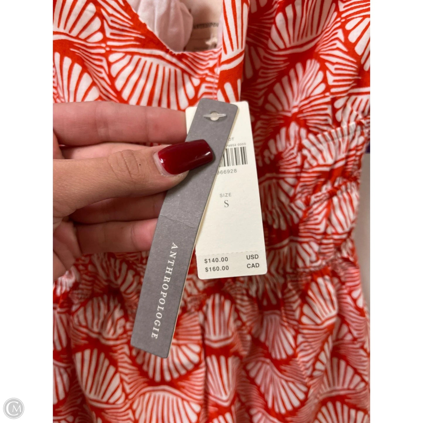 Dress Casual Short By Anthropologie In Orange, Size: S