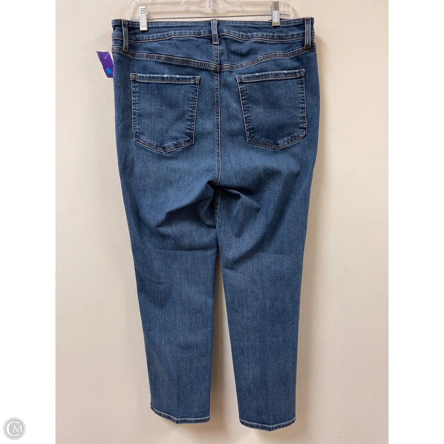 Jeans Straight By Chicos In Blue Denim, Size: 12