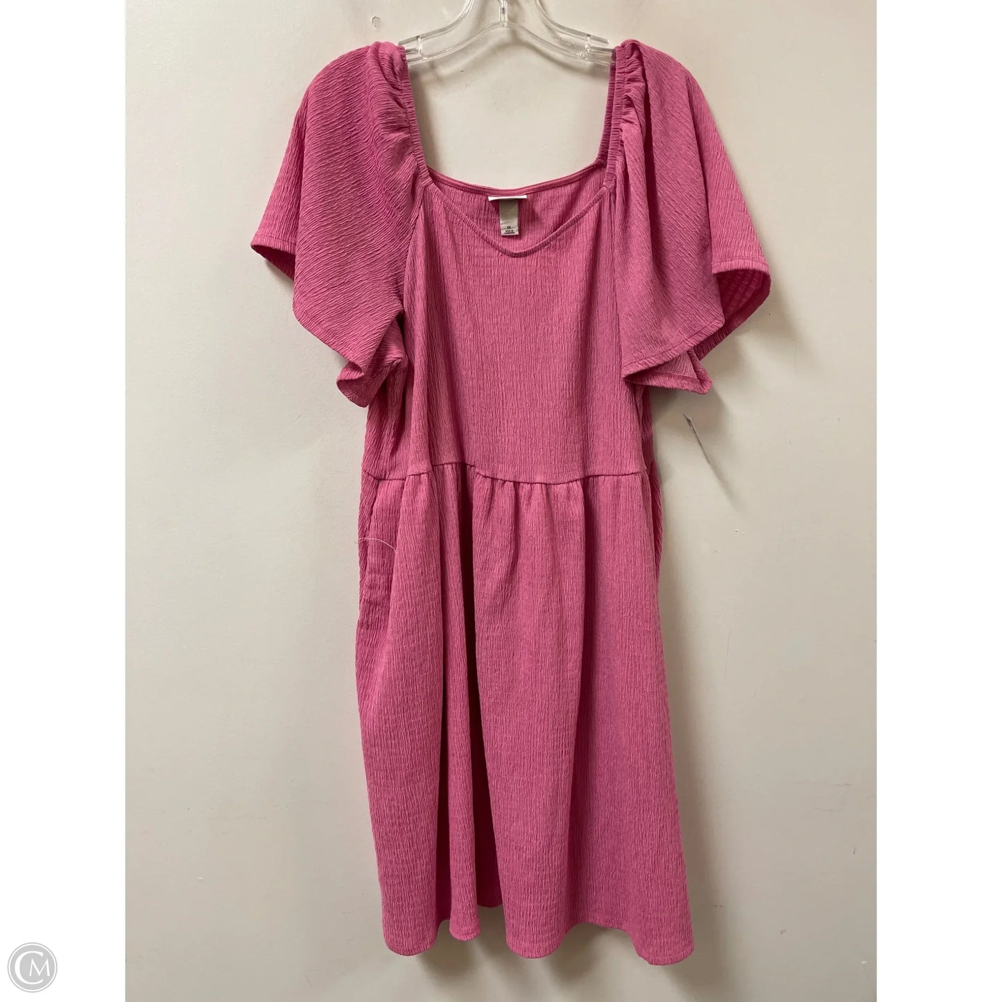 Dress Casual Midi By Ava & Viv In Pink, Size: 1x