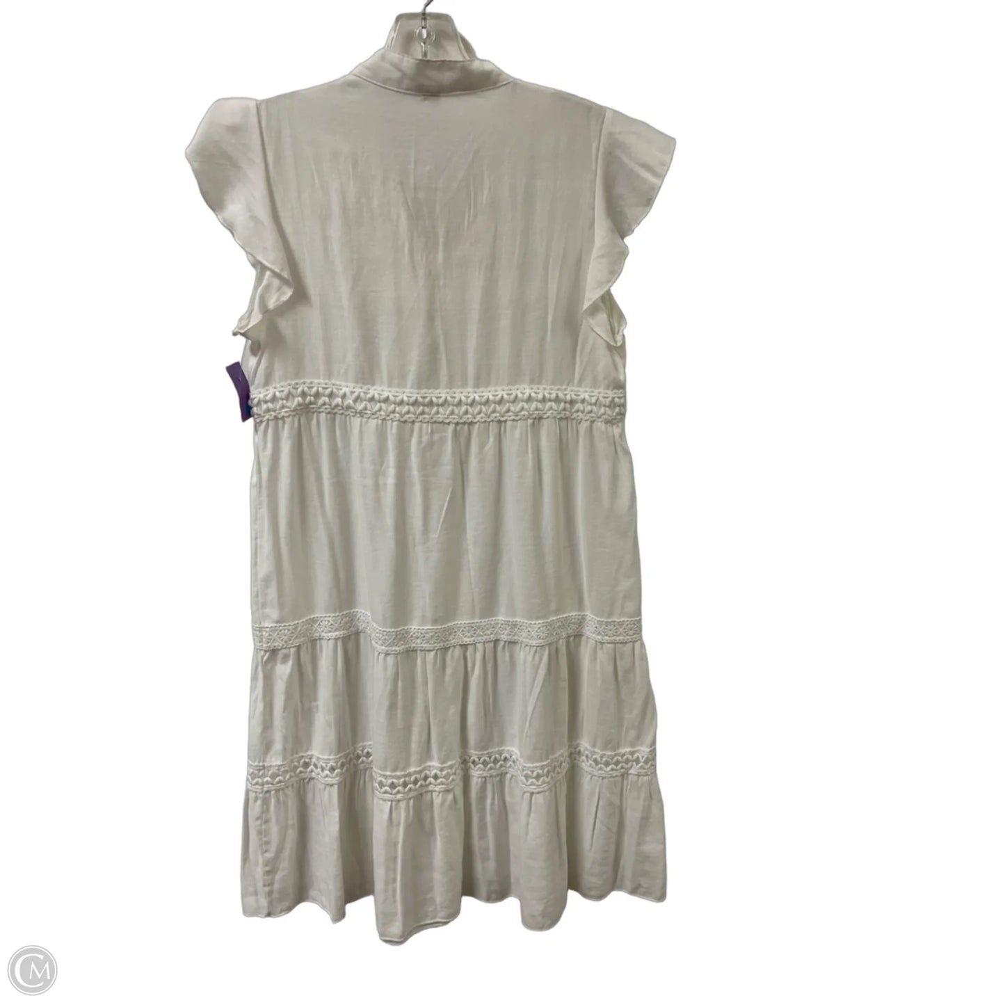 Dress Casual Midi By Clothes Mentor In White, Size: S