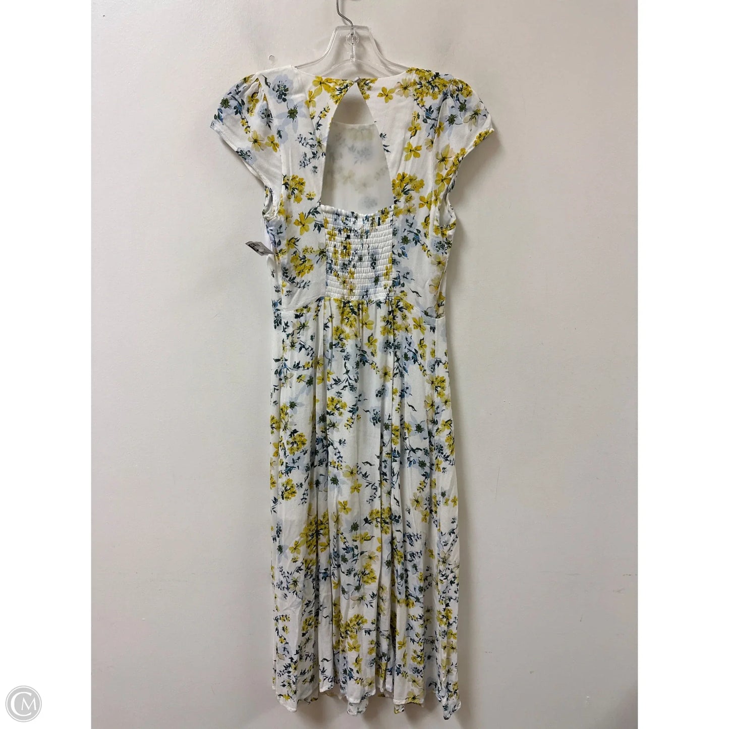 Dress Casual Midi By Banana Republic In Floral Print, Size: Xs