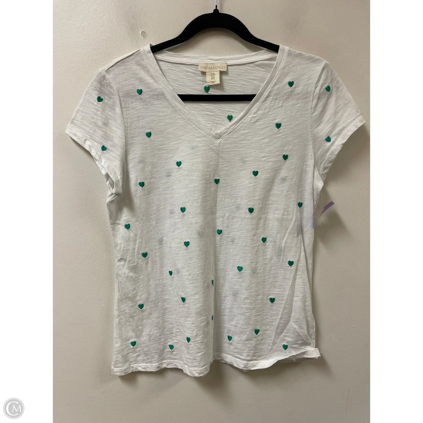 Top Short Sleeve By Cynthia Rowley In White, Size: M