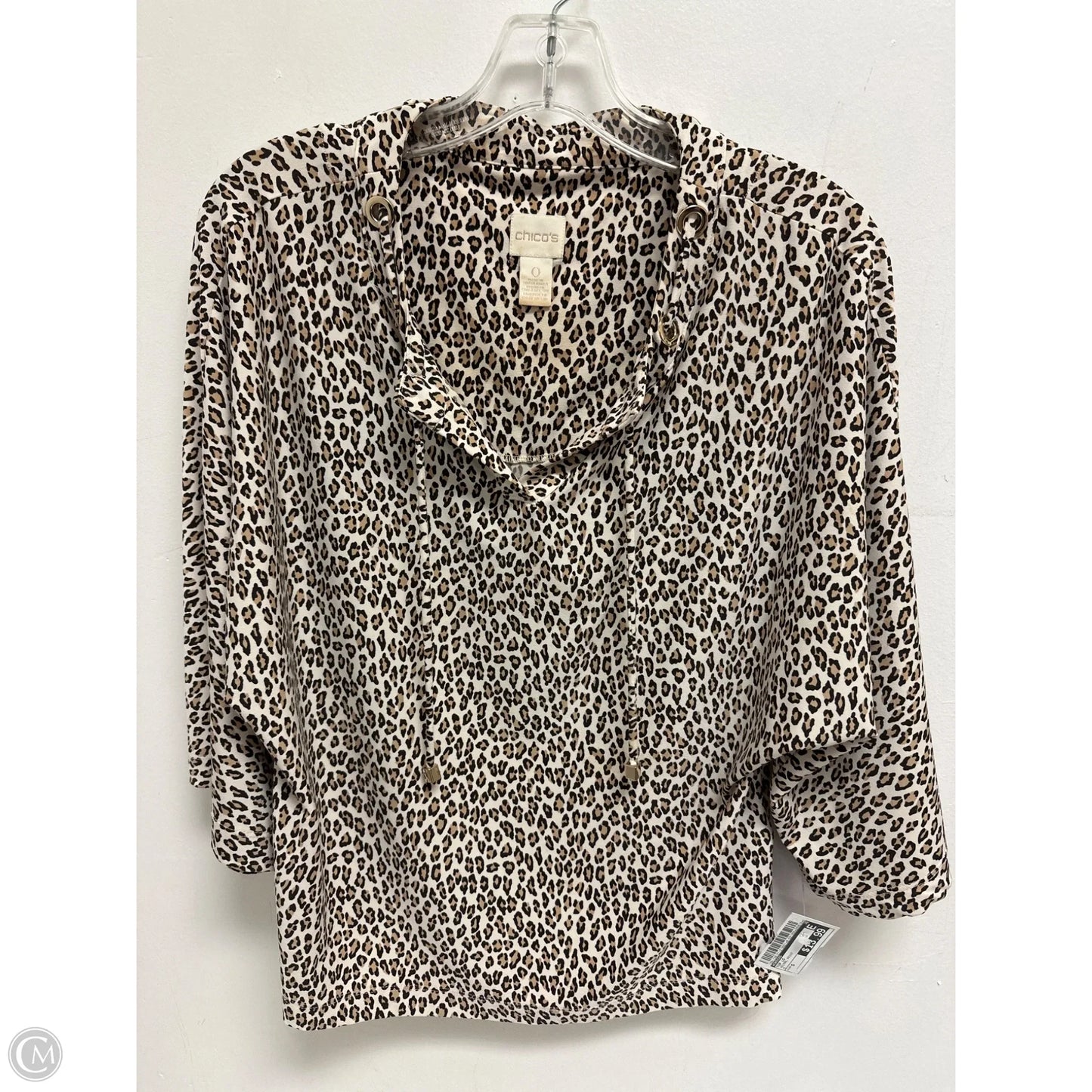 Top Long Sleeve By Chicos In Animal Print, Size: S