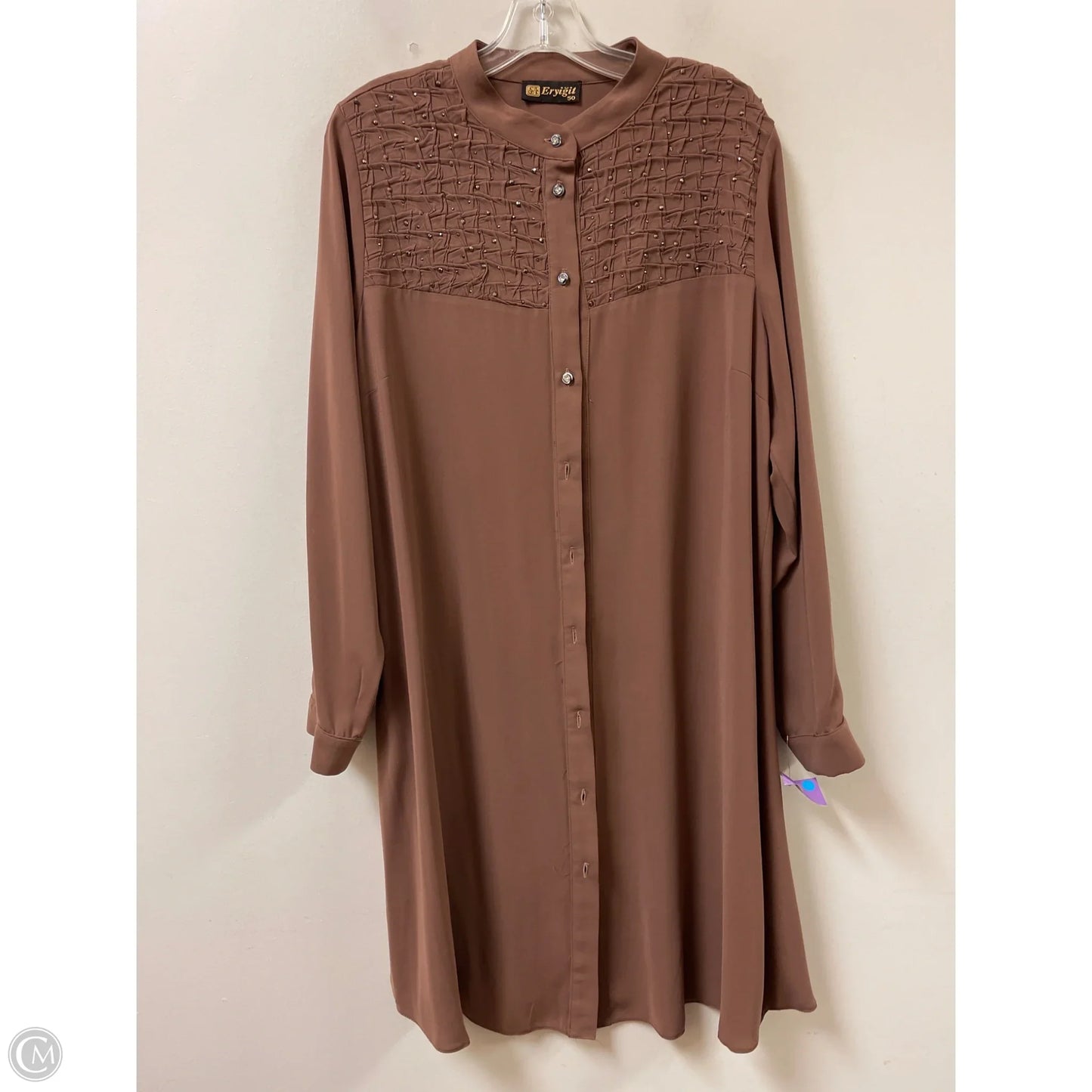Dress Casual Midi By Clothes Mentor In Brown, Size: Xl