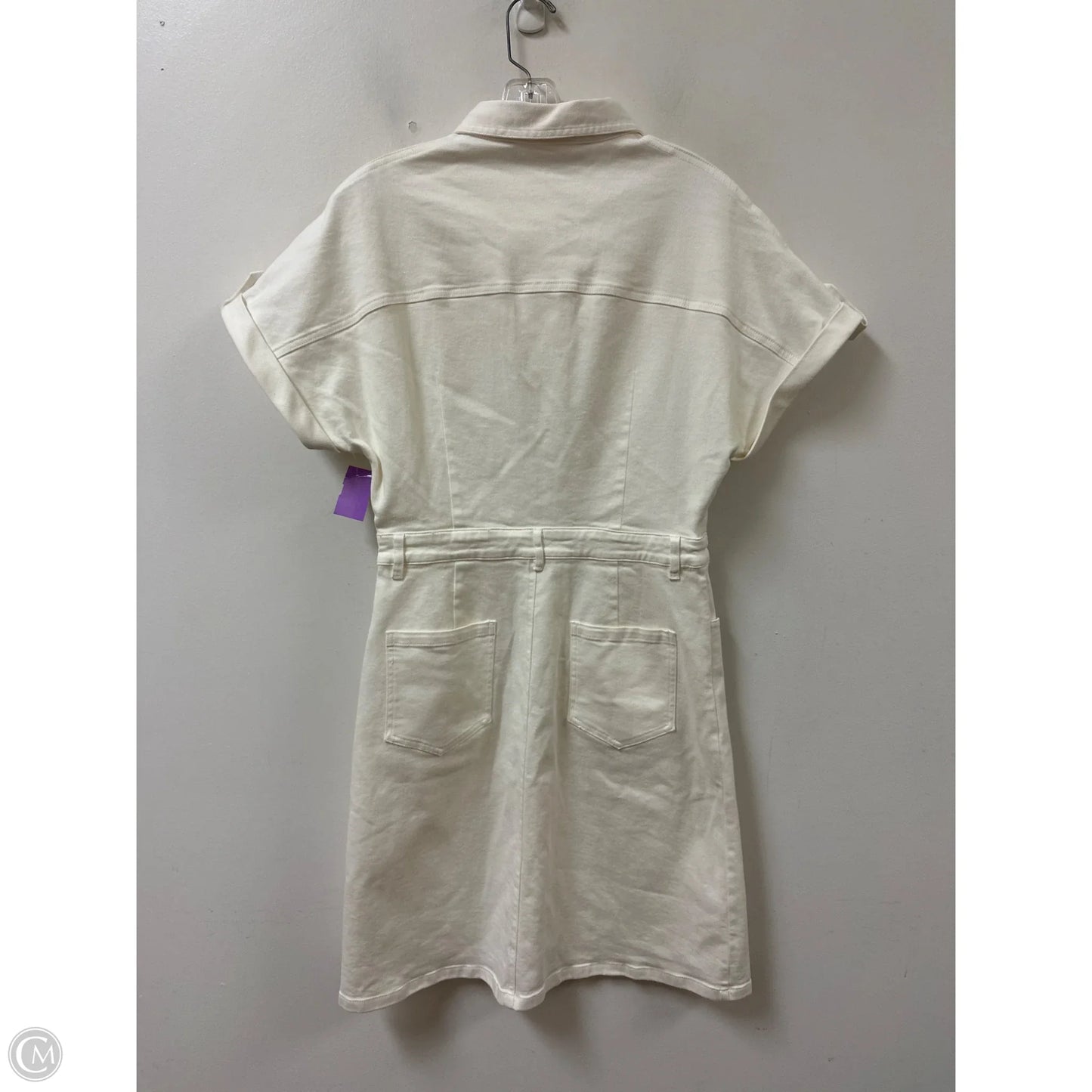 Dress Casual Midi By Clothes Mentor In Cream, Size: M