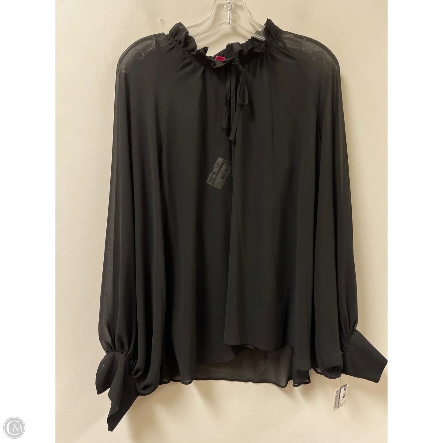 Top 2pc Long Sleeve By Vince Camuto In Black, Size: S