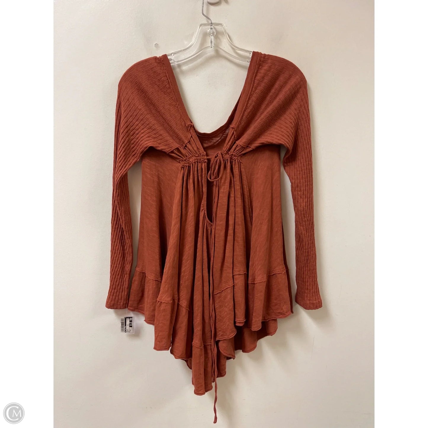 Top Long Sleeve By We The Free In Orange, Size: Xs