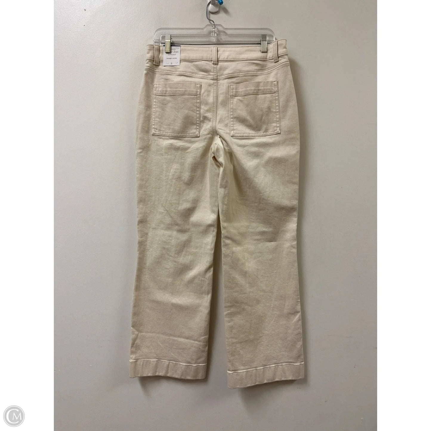 Jeans Wide Leg By Talbots In Cream, Size: 8