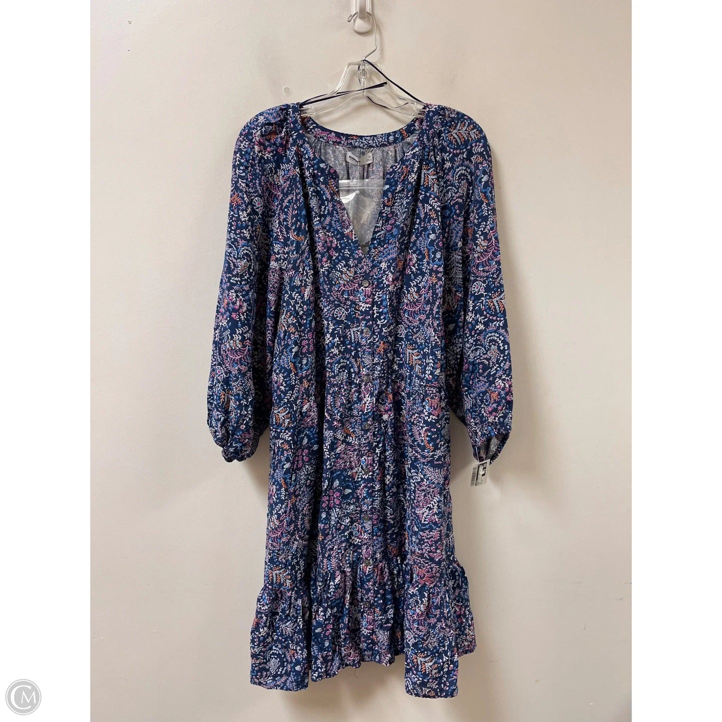 Dress Casual Midi By Sonoma In Blue, Size: 2x