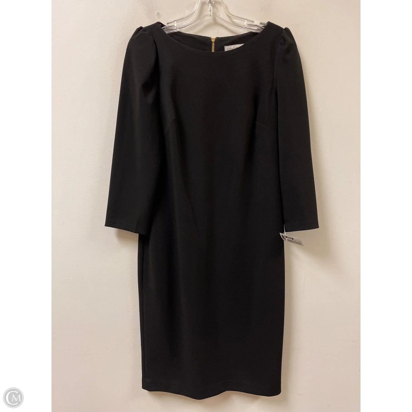 Dress Casual Midi By Calvin Klein In Black, Size: M
