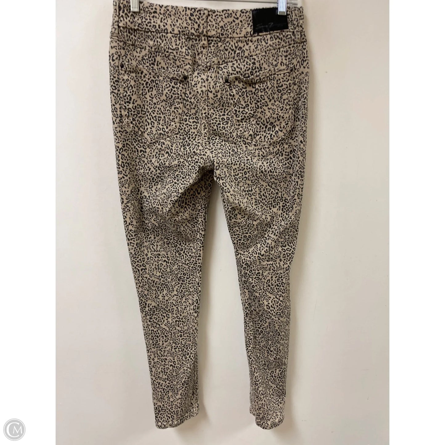 Jeans Skinny By Seven 7 In Animal Print, Size: 8