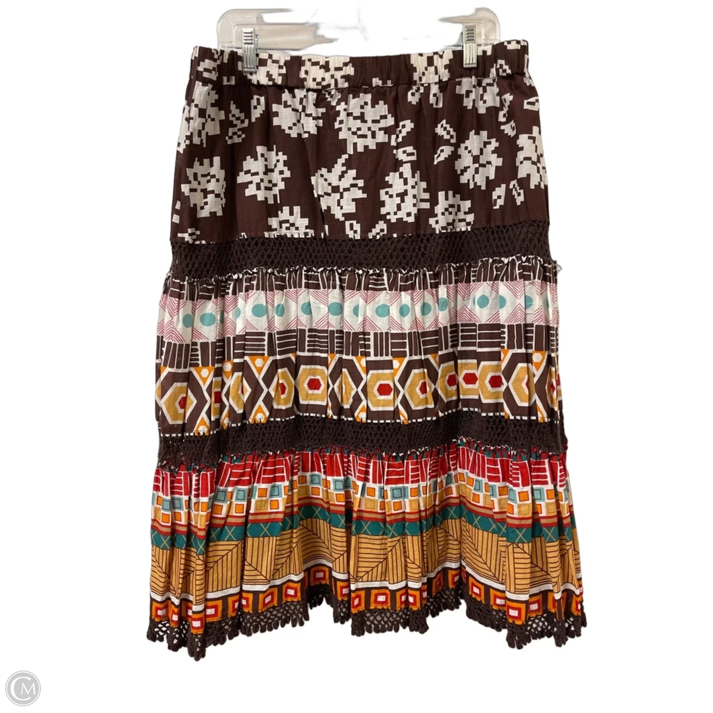 Skirt Midi By Eci In Brown, Size: 14