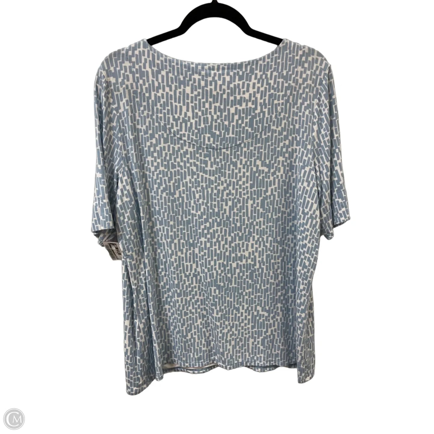 Top Short Sleeve By Chicos In Blue, Size: Xl